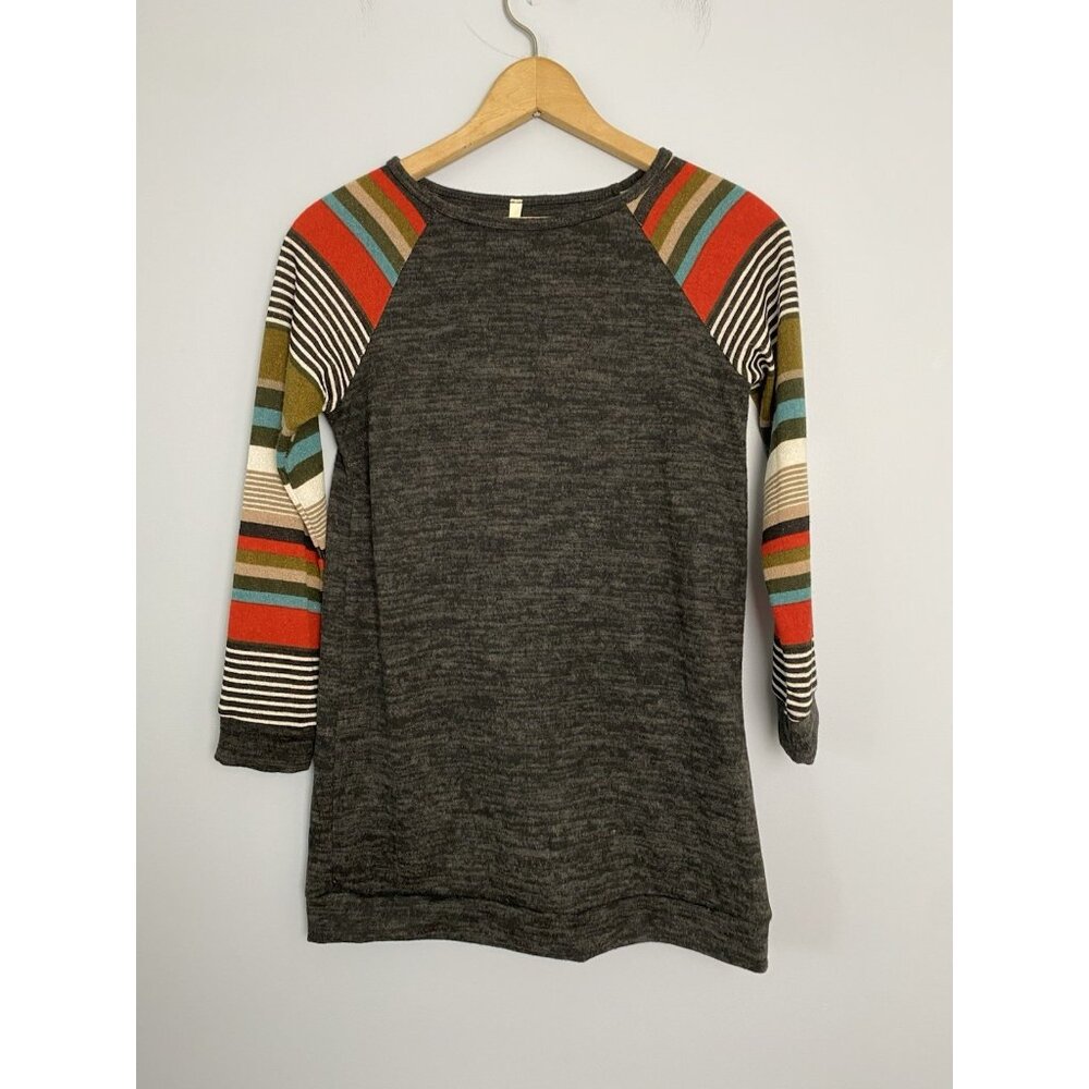 GtoG Kids Girls Size Large Dress / Tunic Top Striped Long Sleeves